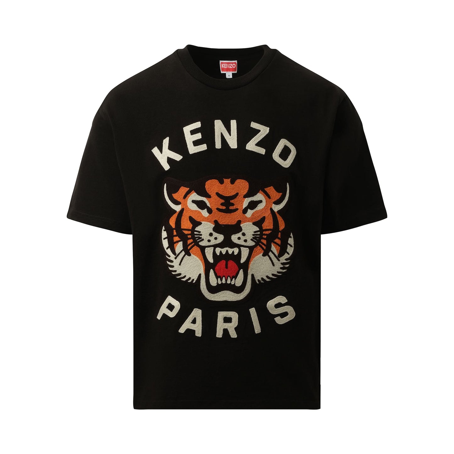 Lucky Tiger Oversize Heavy T-Shirt in Black