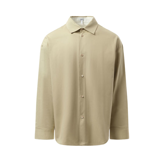 Anagram Overshirt in Sand/White