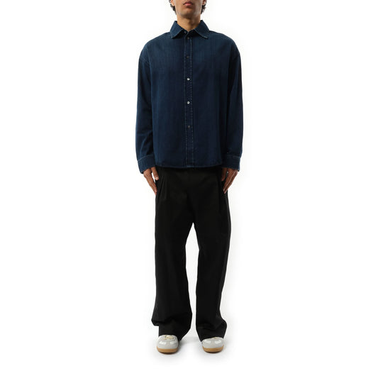 Anagram Overshirt in Washed Indigo