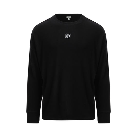 Long Sleeve Anagram T-Shirt in Black