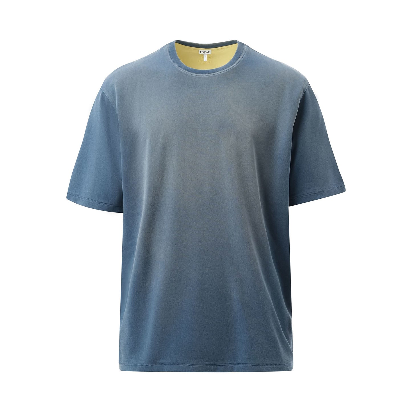 Two Tone Loose T-Shirt in Washed Indigo