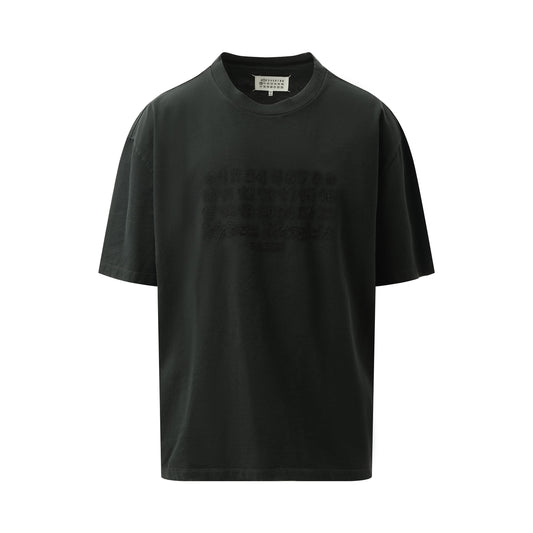 Memory of Logo Heavy T-Shirt in Washed Black