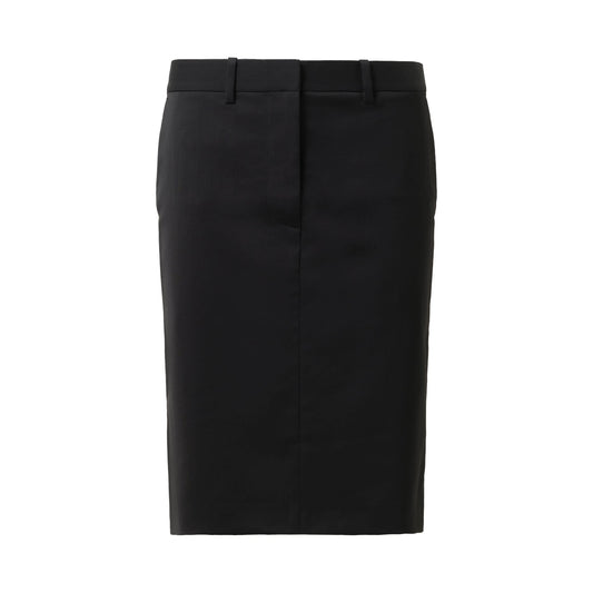 Car Zip Skirt in Black