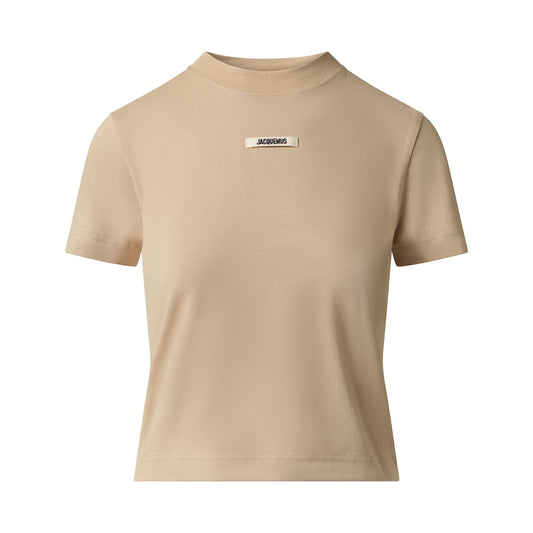 Le T-Shirt Gros Grain in Beige