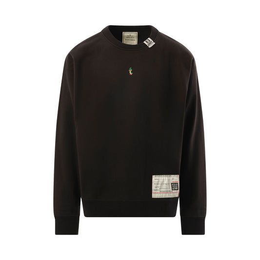 Duck Embroidery Pullover in Black