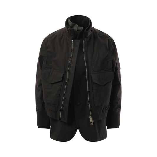 Rip Stop Jacket in Black