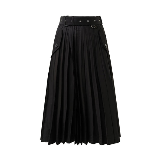 Cotton Skirt in Black