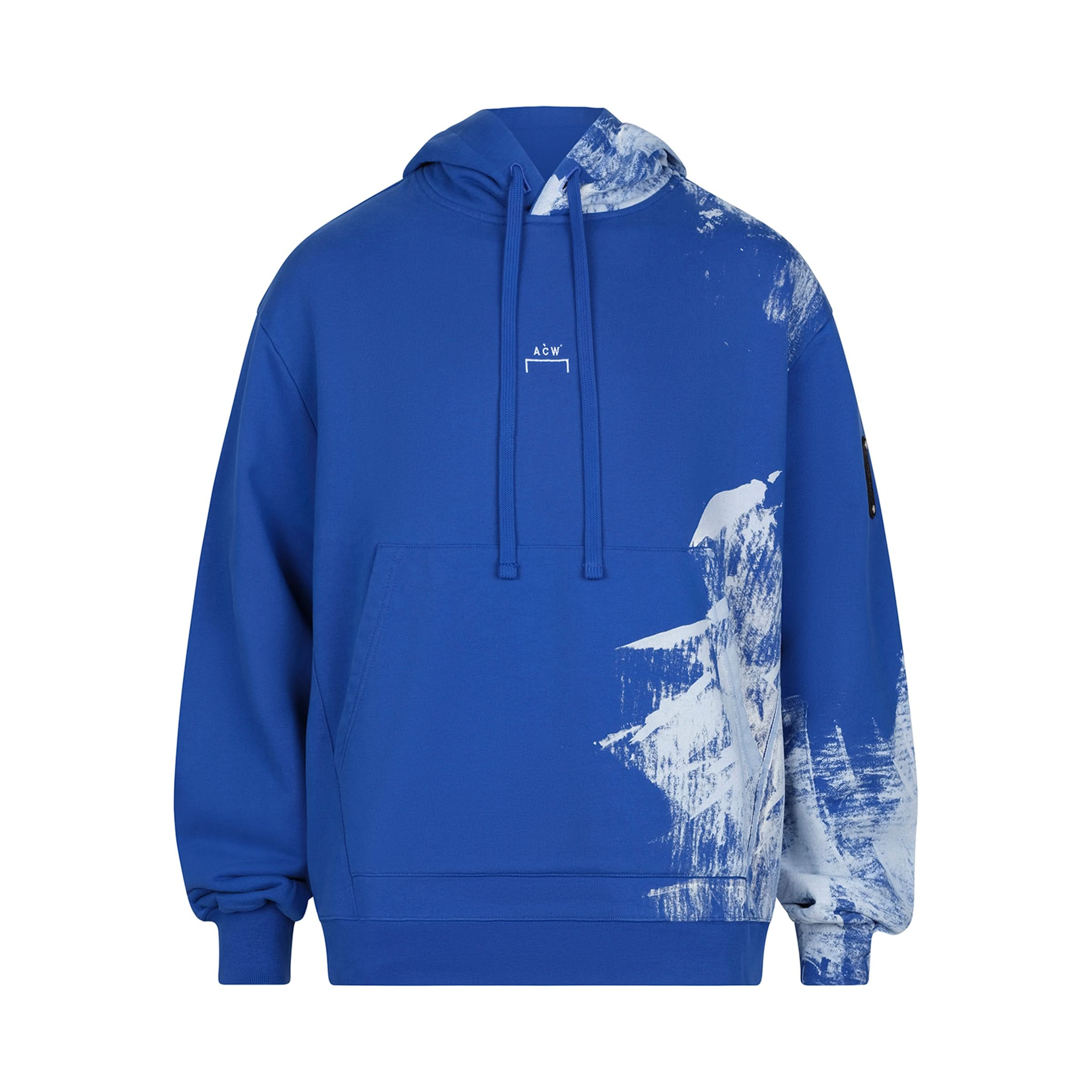 Brushstroke Hoodie in Volt Blue