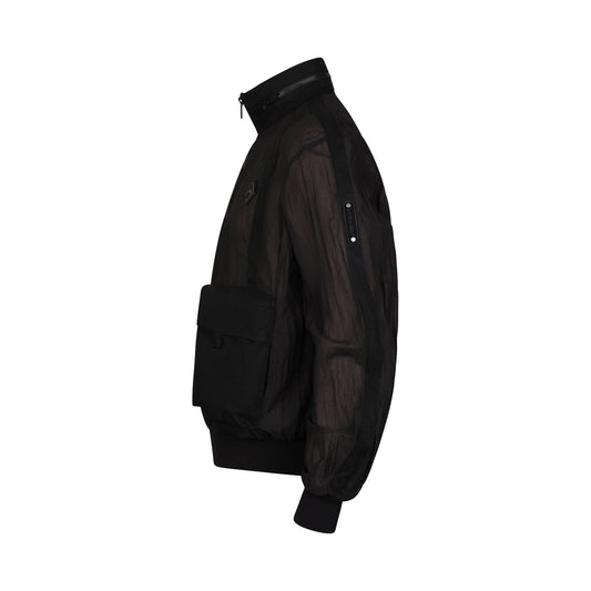 Filament Bomber Jacket in Black