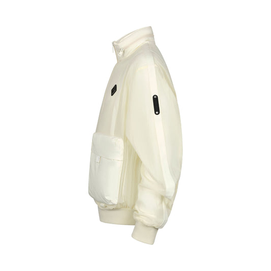 Filament Bomber Jacket in Bone