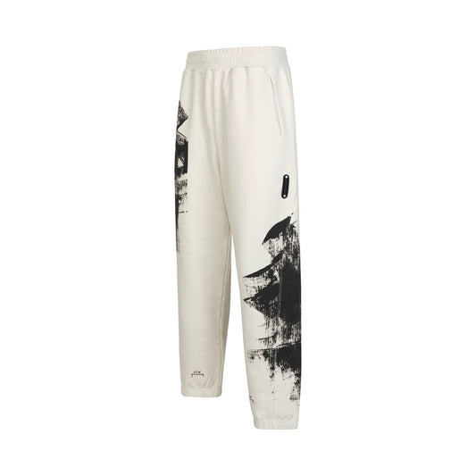 Brushstroke Sweatpant in Bone