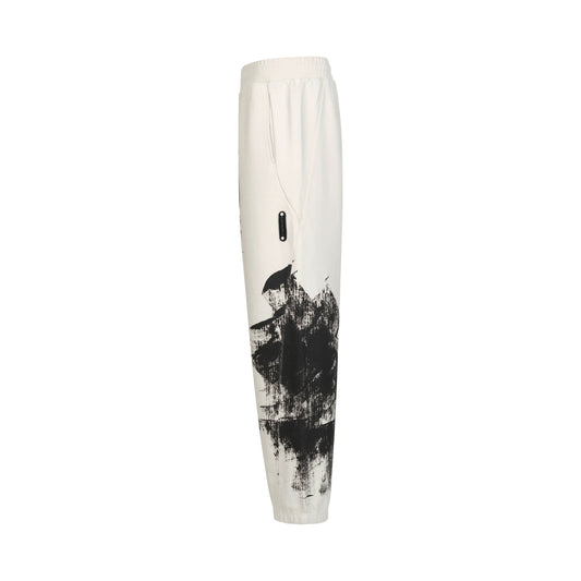 Brushstroke Sweatpant in Bone