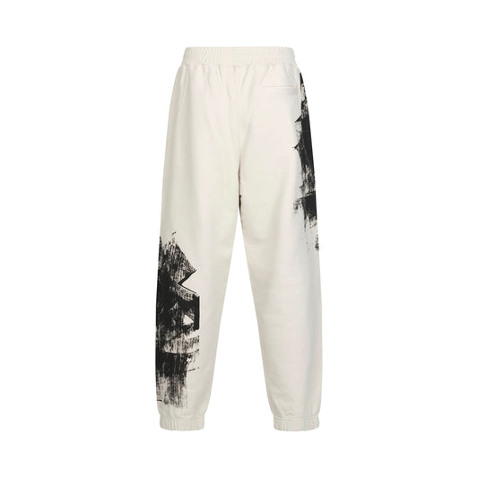 Brushstroke Sweatpant in Bone