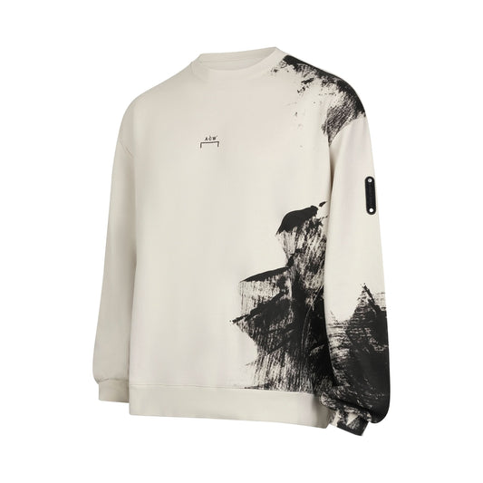 Brushstroke Sweatshirt in Bone