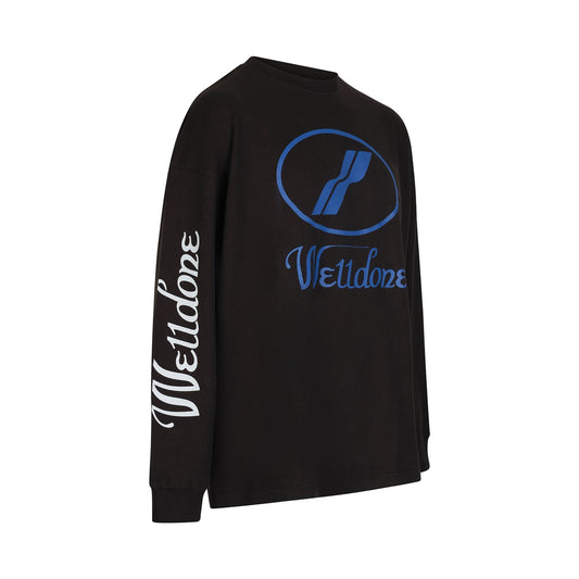 Logo Oversizes Sweatshirt in Black