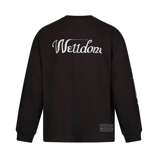 Logo Oversizes Sweatshirt in Black