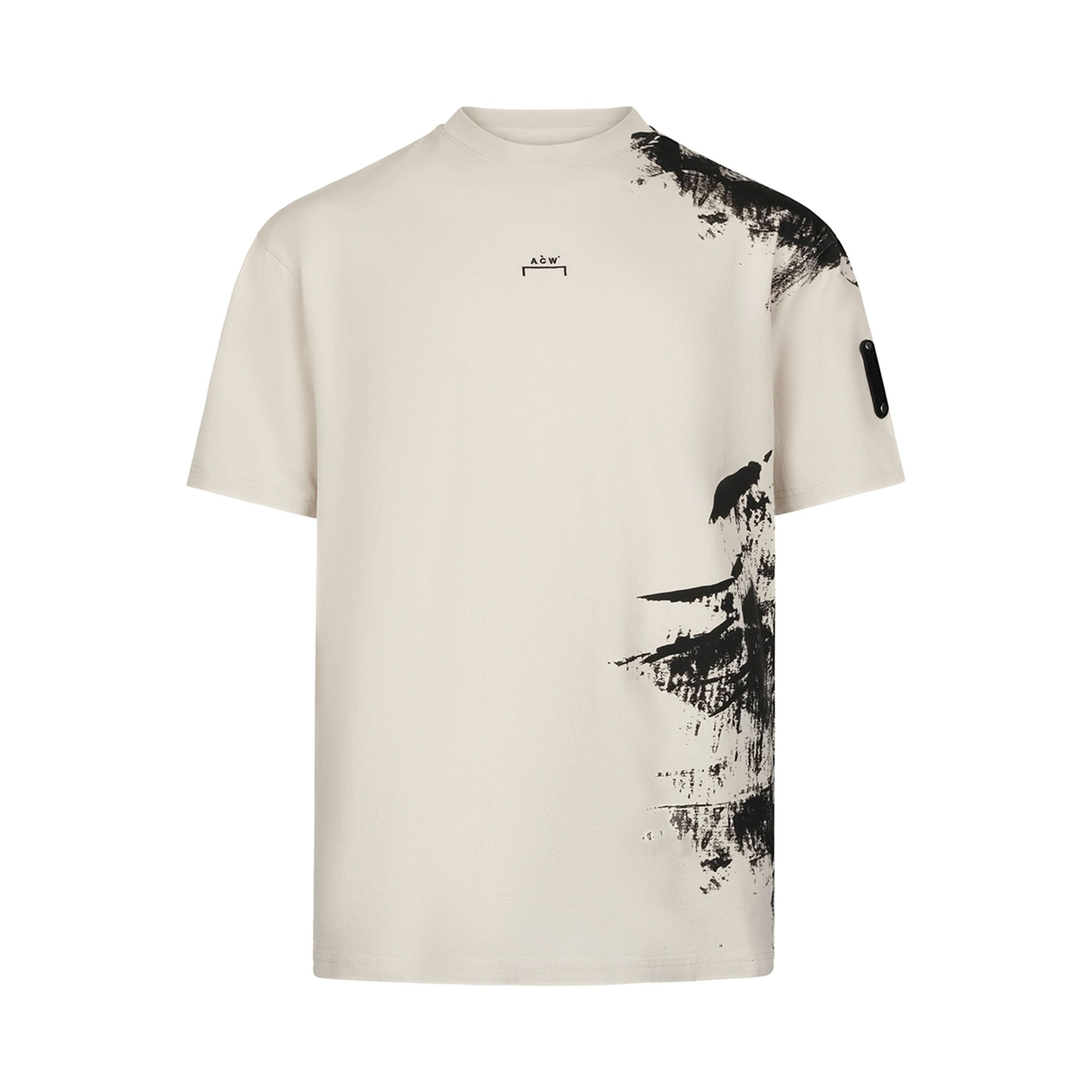 Brushstroke T-Shirt in Bone