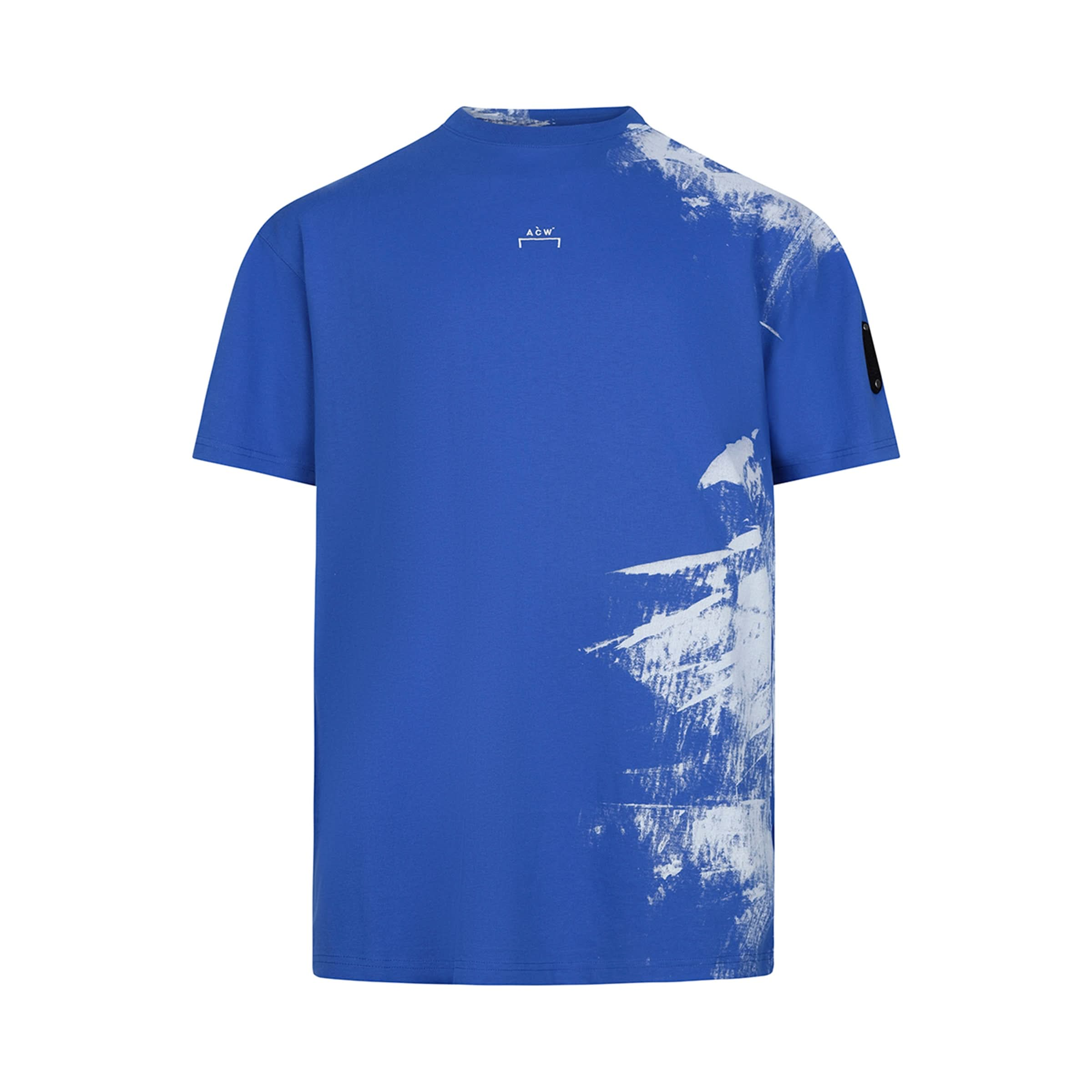 Brushstroke T-Shirt in Volt Blue