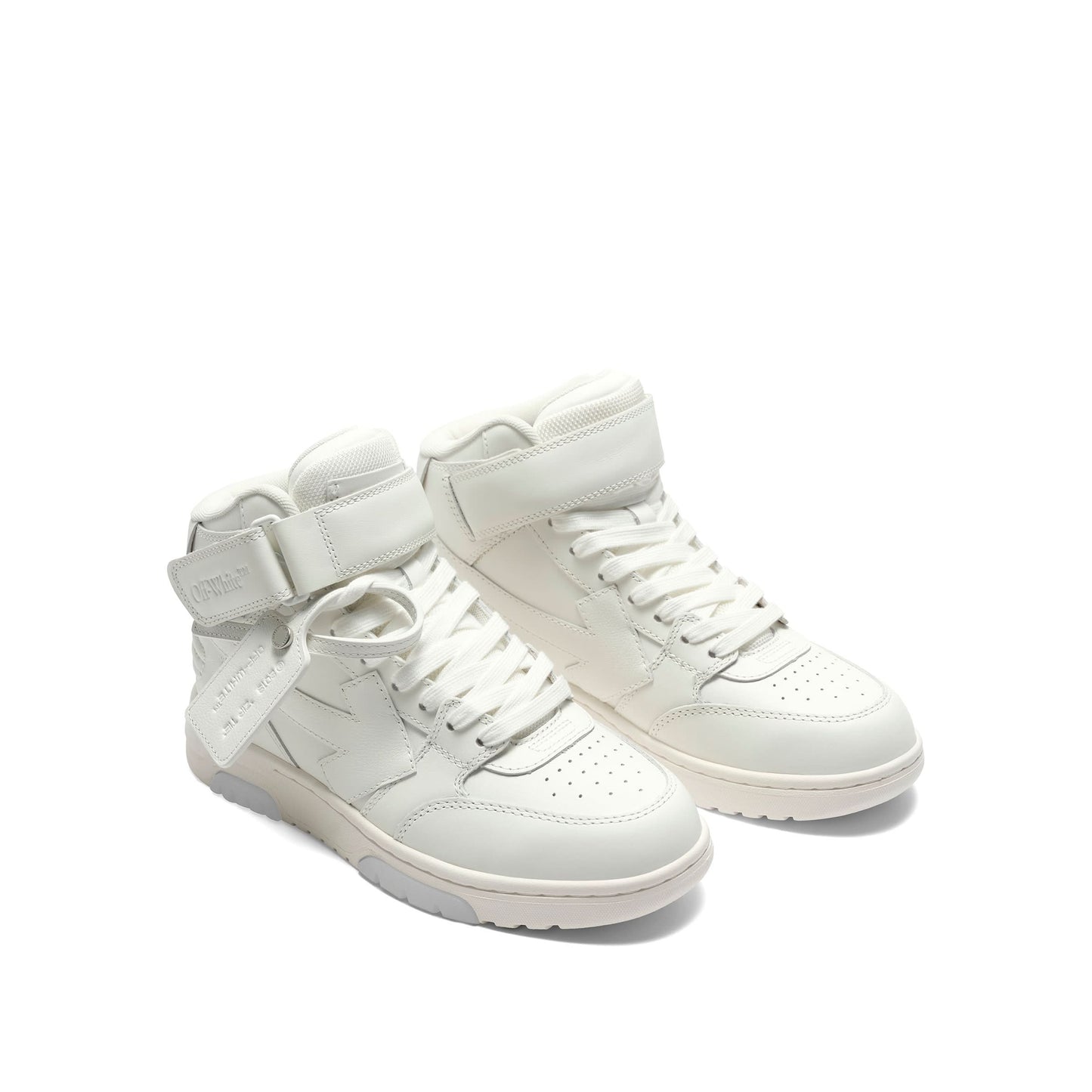 Out of Office Mid Top Leather Sneaker In Colour White