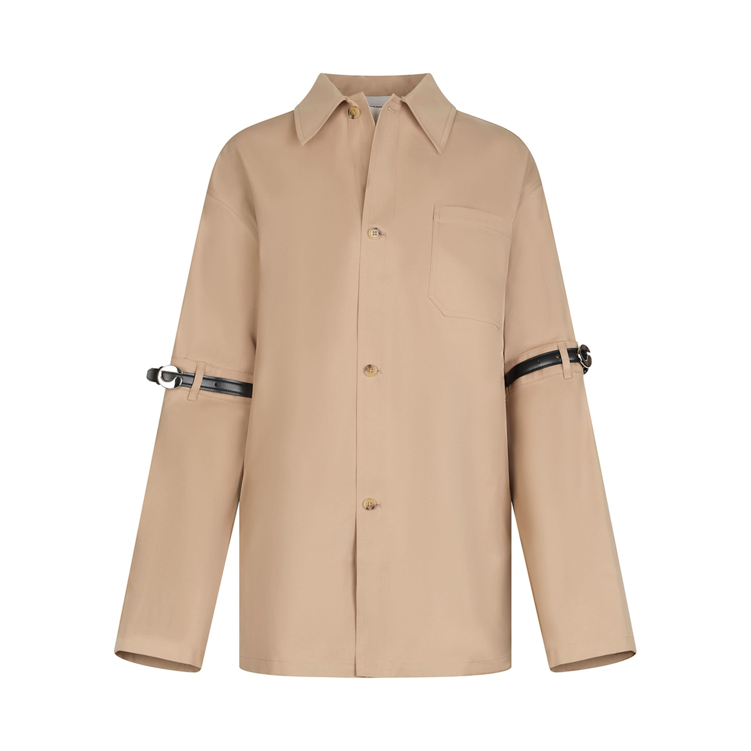 Open Elbow Jacket in Beige