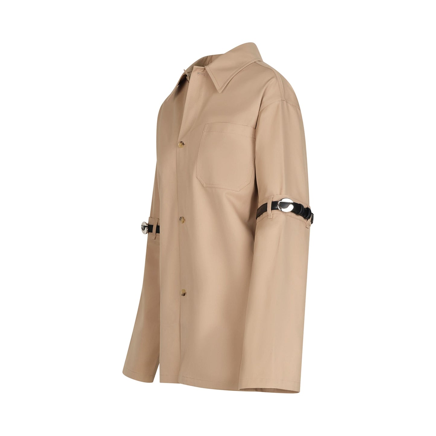 Open Elbow Jacket in Beige