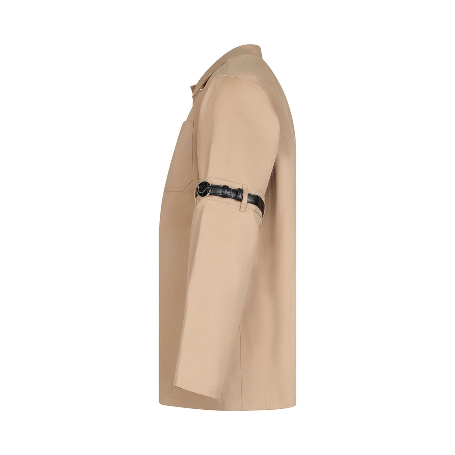 Open Elbow Jacket in Beige