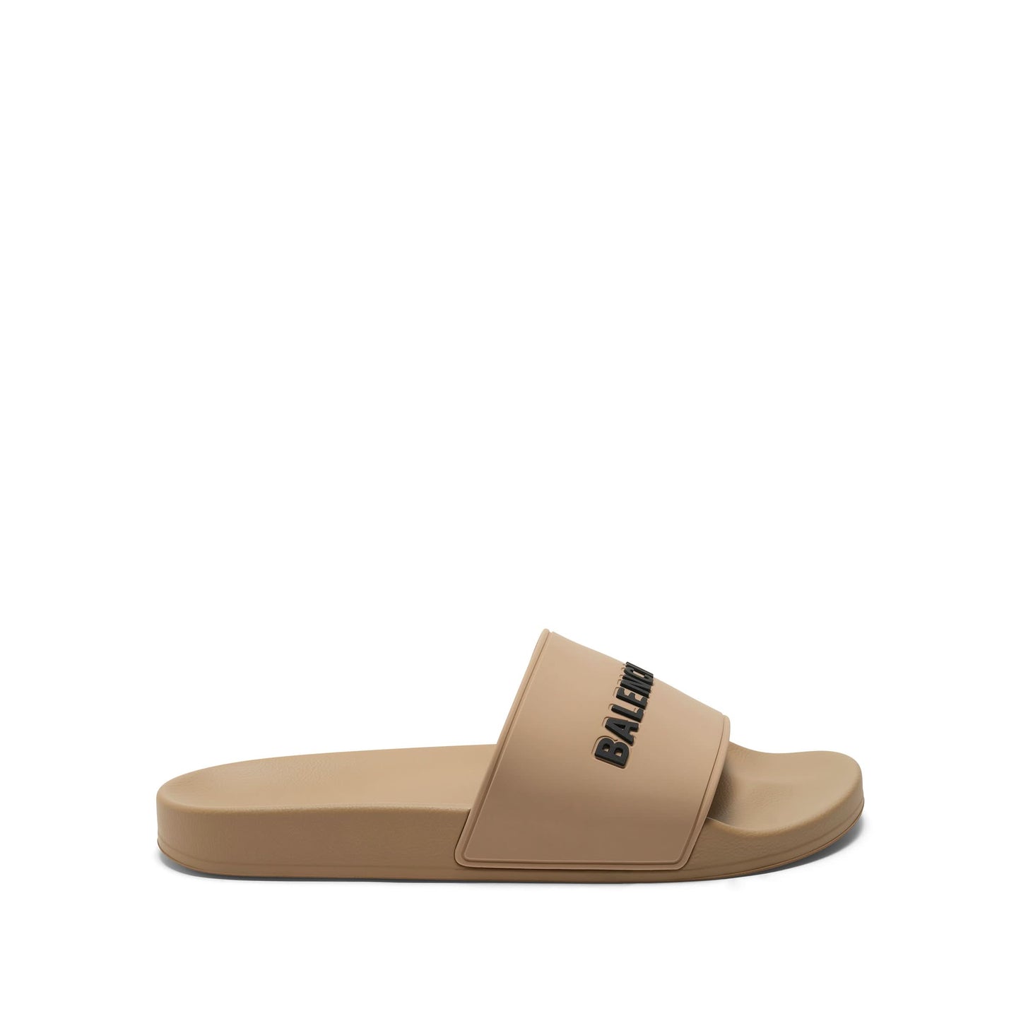 3D Logo Pool Slide Sandal in Beige/Black