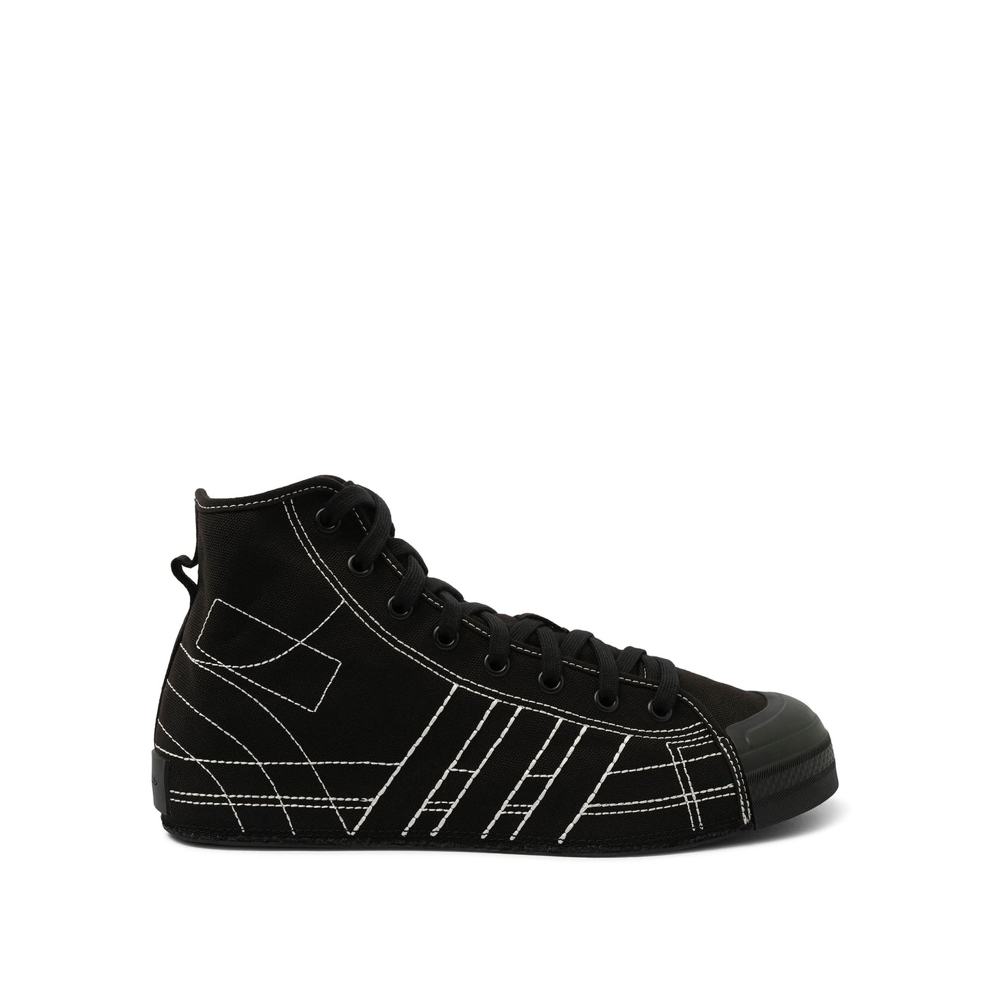 Nizza High Sneaker in Black/Off White