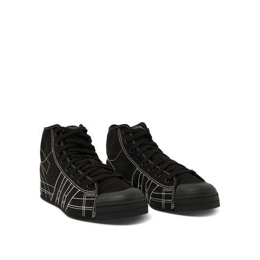 Nizza High Sneaker in Black/Off White