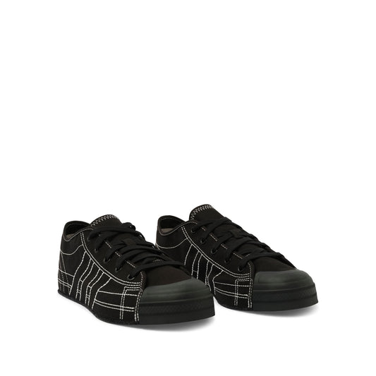 Nizza Low Sneaker in Black/Off White