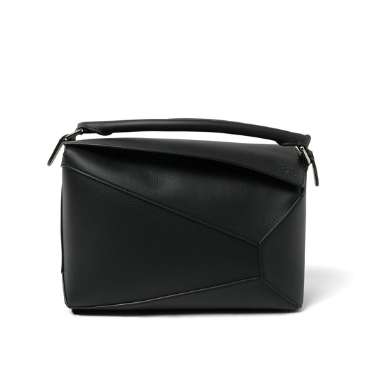 Puzzle Edge Bag in Black