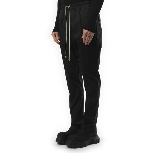 Drawstring Long Pants in Black