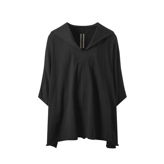 Hooded Kaftan in Black