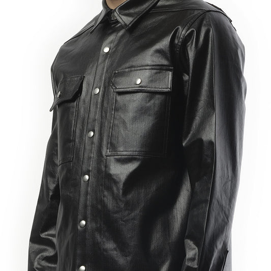 Denim Outershirt in Black