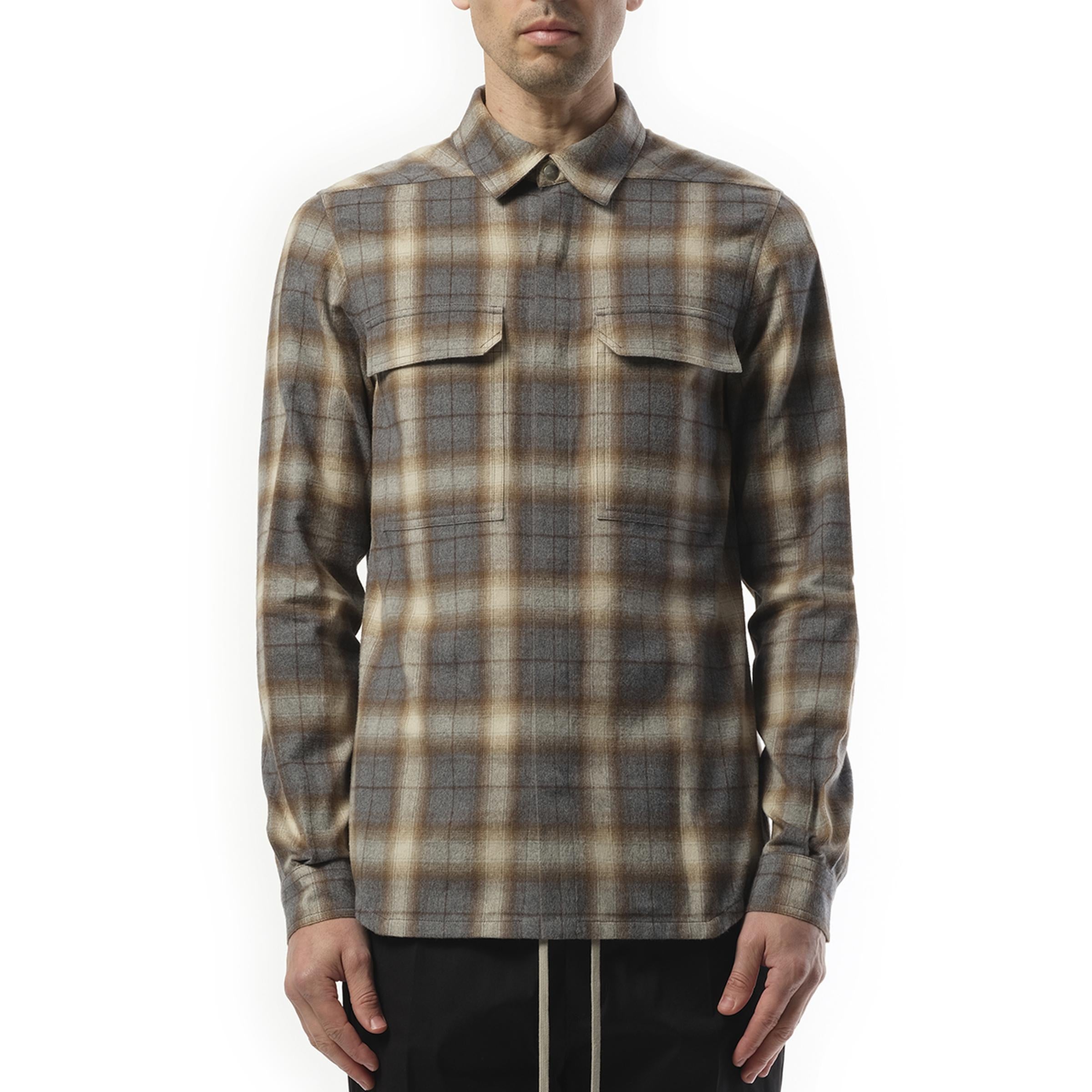 Outershirt in Grey Plaid