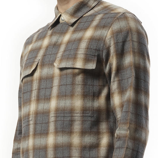 Outershirt in Grey Plaid