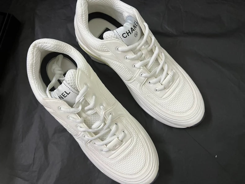 Chanel 24s white sneakers, size 40