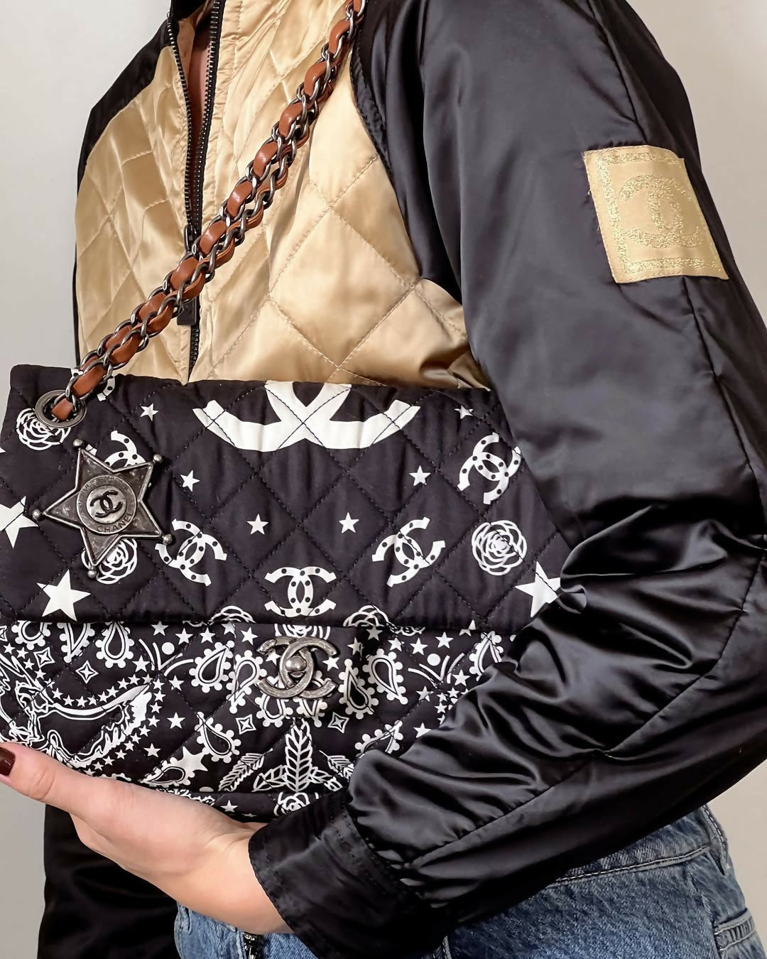 Chanel Paris–Dallas Bandana Double Chain Flap Bag