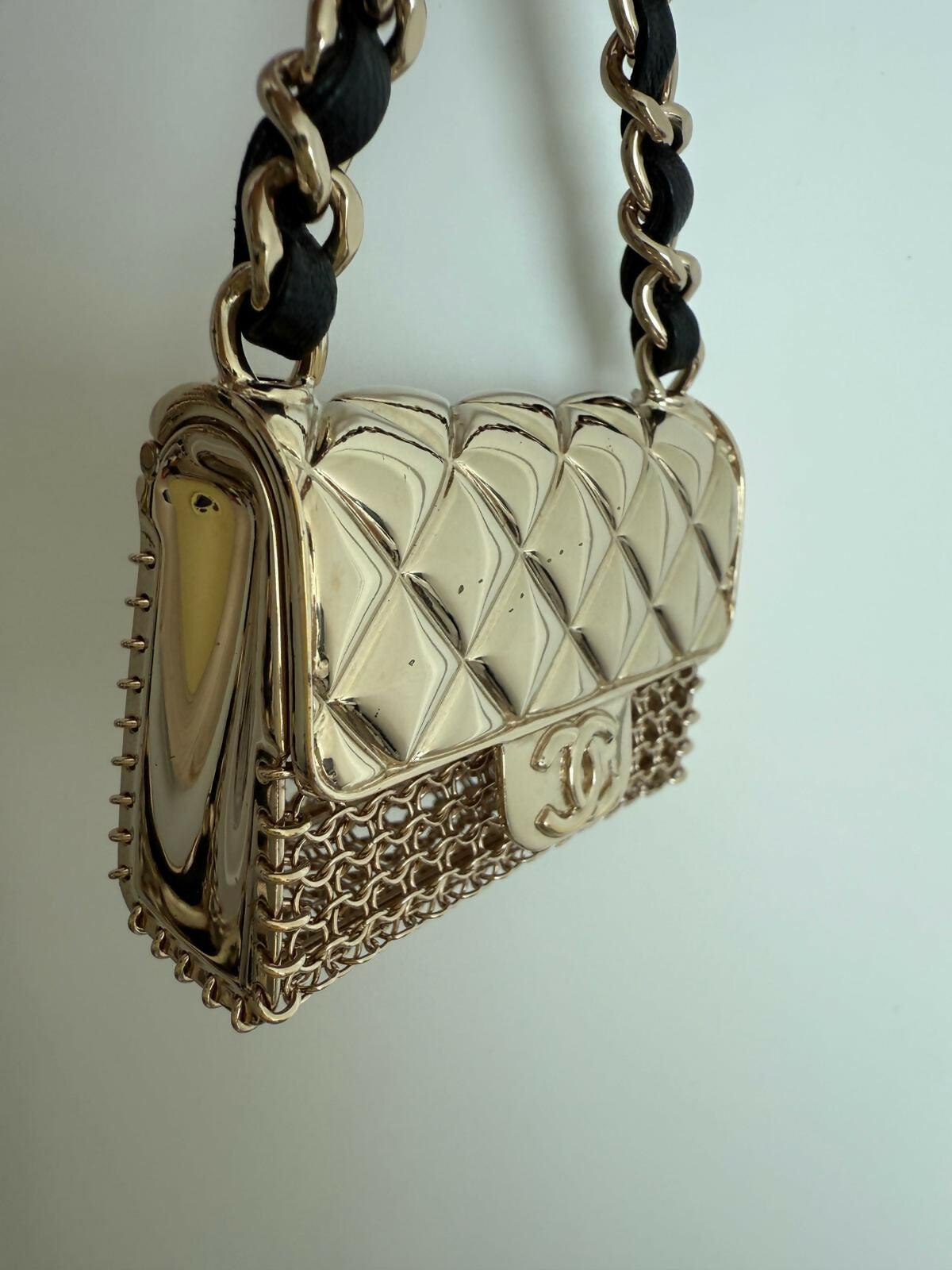 Chanel B21S Metal Handbag Leather Chain Waist Chain 85cm