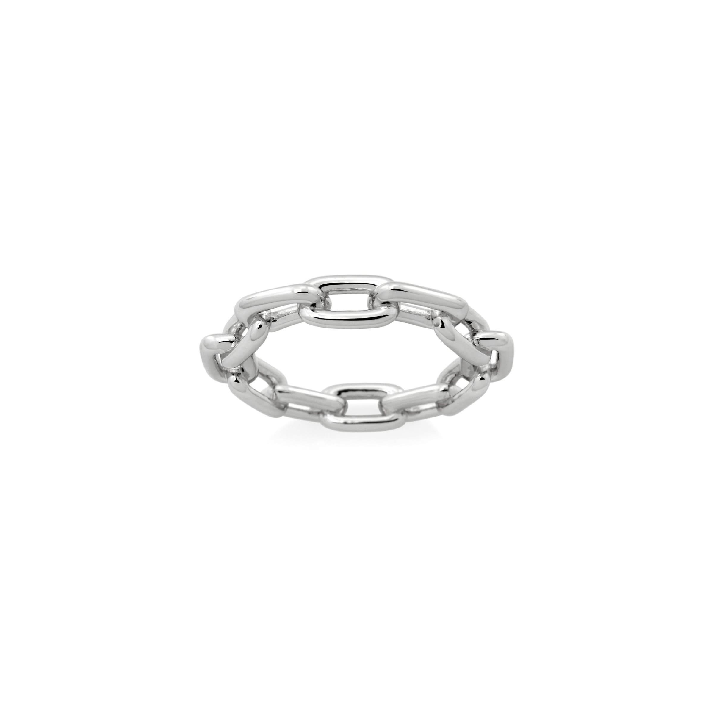 Chunky Chain Ring in Silver