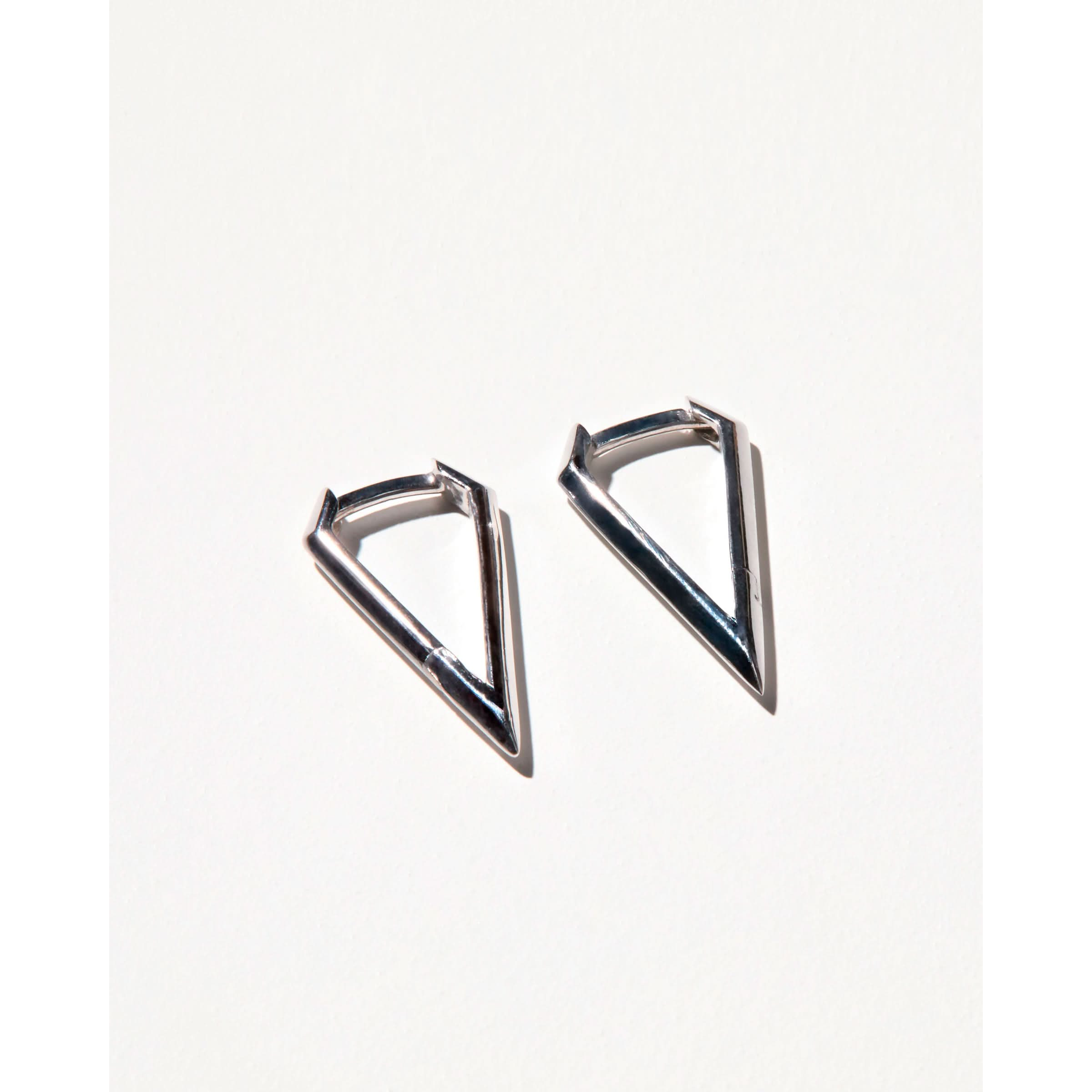 Spear Earrings in Silver