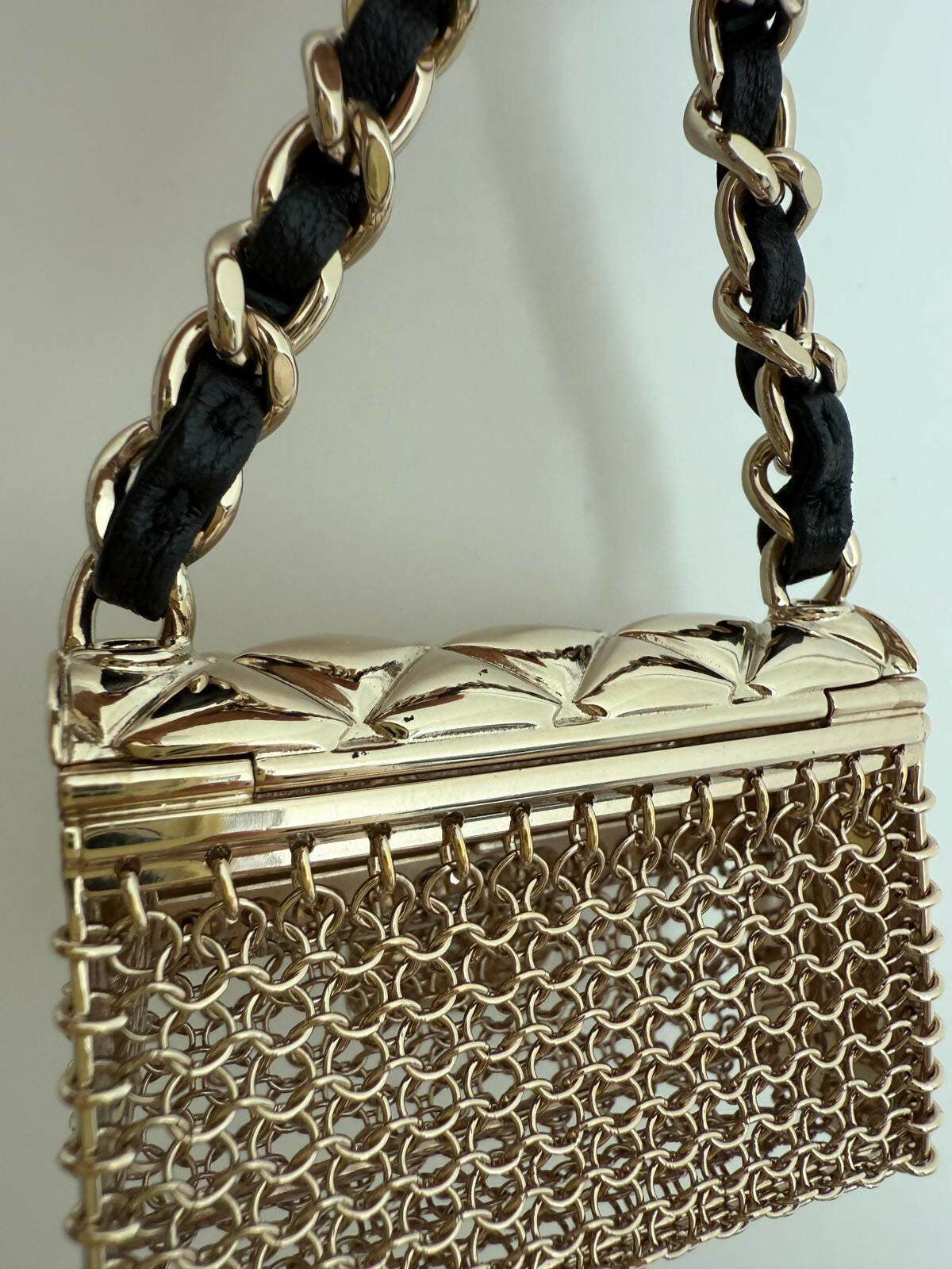 Chanel B21S Metal Handbag Leather Chain Waist Chain 85cm