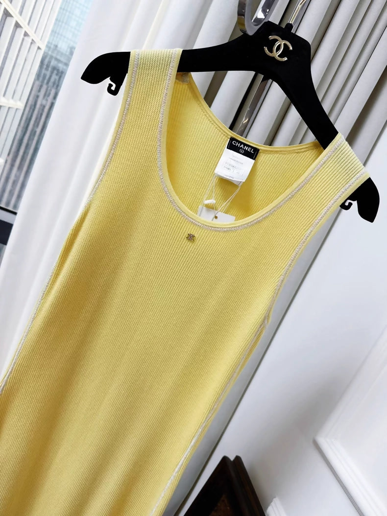 Chanel yellow dress