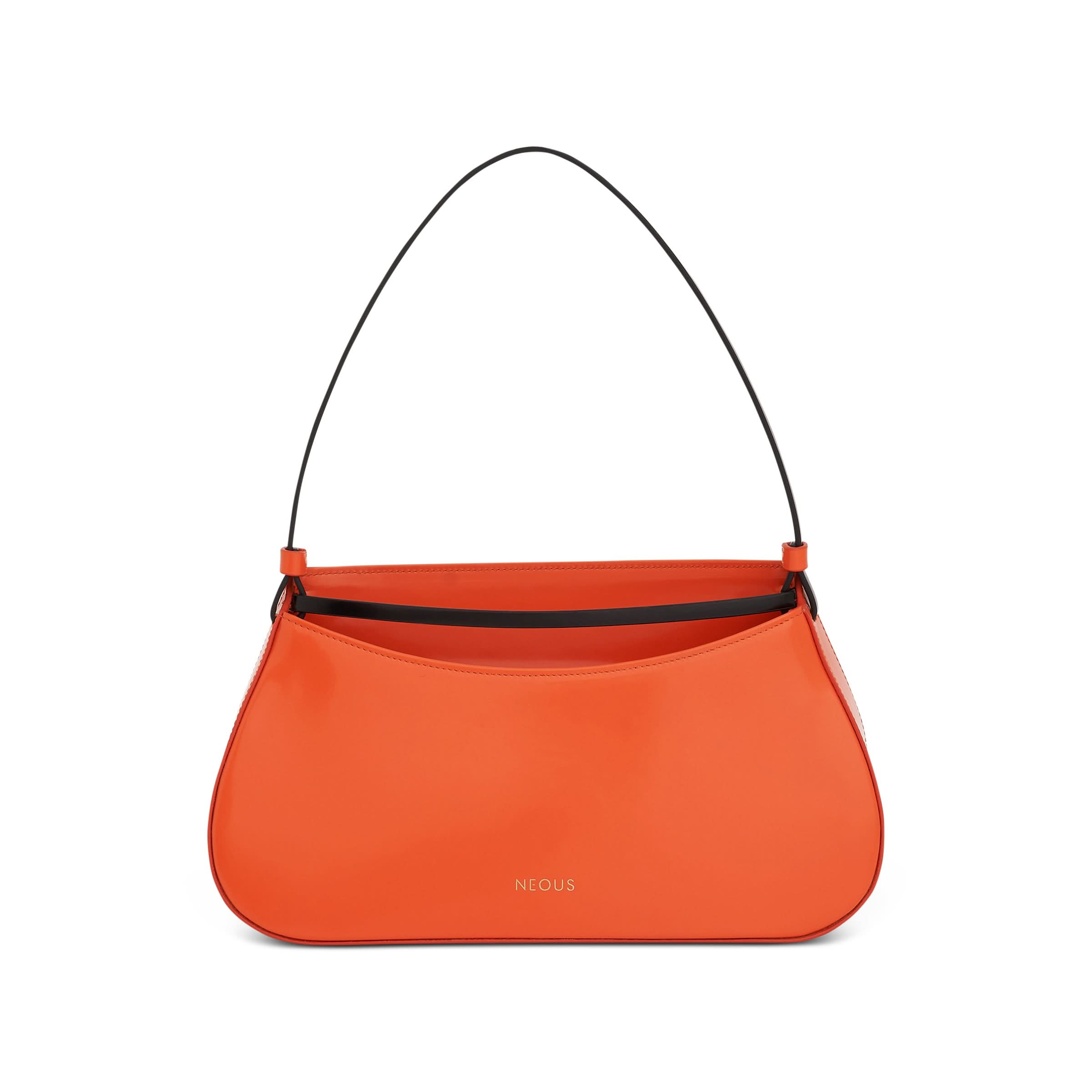 Zeta Baguette Bag in Orange