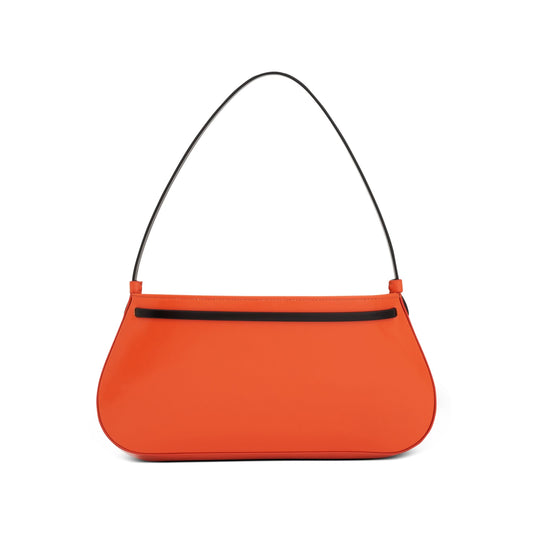 Zeta Baguette Bag in Orange