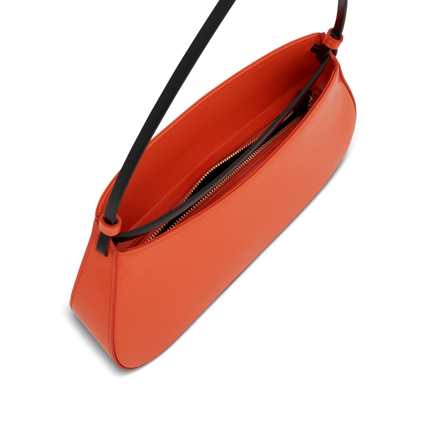 Zeta Baguette Bag in Orange