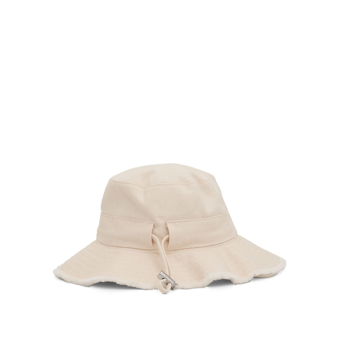 Artichaut Frayed Expedition Hat in Off White