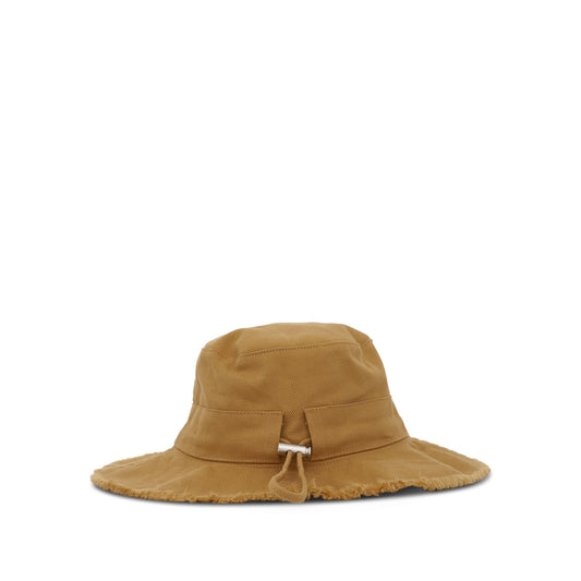 Artichaut Frayed Expedition Hat in Beige