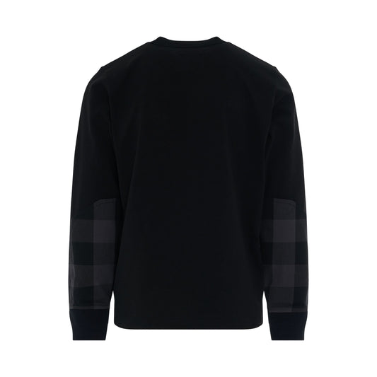 Buffalo Check Long Sleeve T-Shirt in Grey