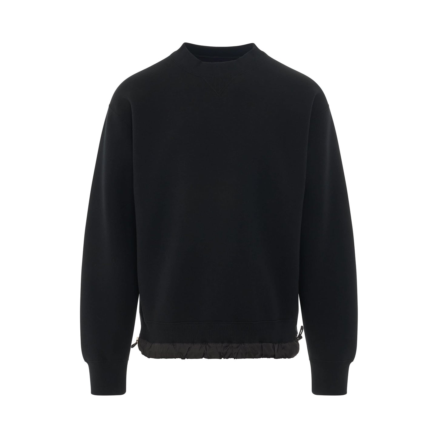 S Studs Sponge Sweatshirt in Black